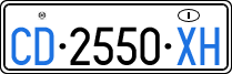 License plate of Italy, Diplomatic