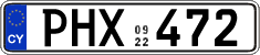 License plate of Cyprus, Regular plates