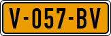License plate of the Netherlands, Light Commercial Vehicles (1994 system)