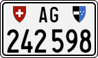 License plate of Switzerland, Cars