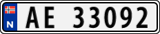 License plate of Norway, Cars