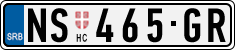 License plate of Serbia, Cars