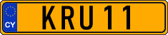 License plate of Cyprus, Regular plates