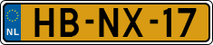 License plate of the Netherlands, Cars