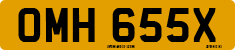 License plate of the United Kingdom, 1963 year system