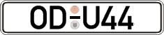 German license plate, Regular plates