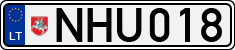 License plate of Lithuania, Cars