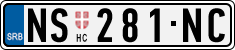 License plate of Serbia, Cars