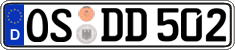 German license plate, Regular plates