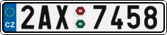 License plate of the Czech Republic, Cars (2001)