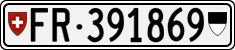 License plate of Switzerland, Cars