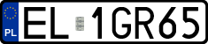 License plates of Poland, Regular car plates
