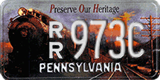 Pennsylvania, Specialty plates (A/B XXXX(X))