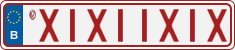 License plate of Belgium, Vanity Plates (2014)