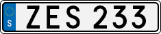 License plate of Sweden, Regular plates