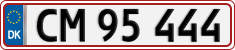 License plate of Denmark, Regular plates