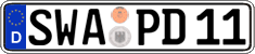 German license plate, Regular plates