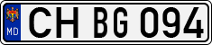 License plate of Moldova, Cars (1992)