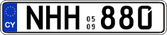 License plate of Cyprus, Regular plates