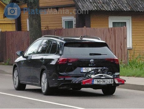 MHM 348, License plate without vehicle