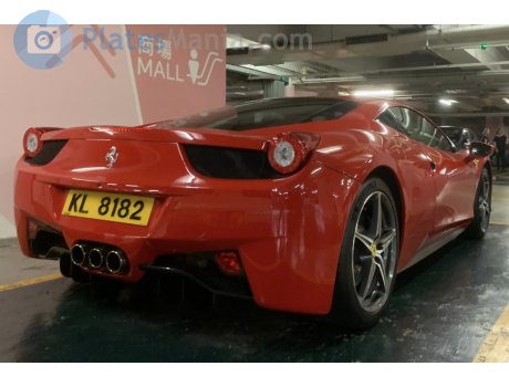 KL 8182, Ferrari 458