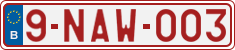 License plate of Belgium, Vanity Plates (2010)