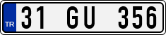 License plate of Turkey, Regular plates