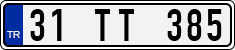 License plate of Turkey, Regular plates