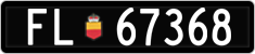 License plate of Liechtenstein, Cars