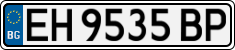 License plate of Bulgaria, Cars