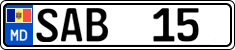 License plate of Moldova, Cars (2015)