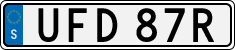 License plate of Sweden, Regular plates