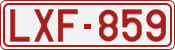 License plate of Belgium, 1951 year system