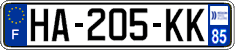 French license plate, SIV (ordinary)