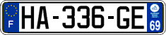 French license plate, SIV (ordinary)