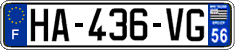 French license plate, SIV (ordinary)