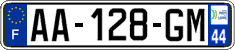French license plate, SIV (ordinary)