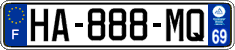 French license plate, SIV (ordinary)