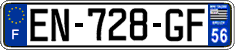 French license plate, SIV (ordinary)