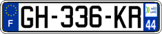 French license plate, SIV (ordinary)