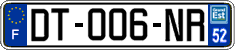 French license plate, SIV (ordinary)