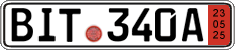 German license plate, Export transit plates