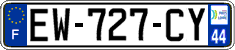 French license plate, SIV (ordinary)