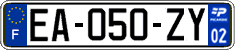 French license plate, SIV (ordinary)