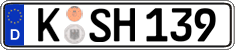 German license plate, Regular plates