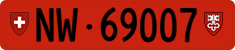 License plate of Switzerland, Cars
