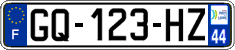 French license plate, SIV (ordinary)