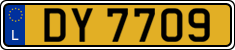 License plate of Luxembourg, 2003 year system