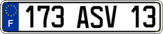 French license plate, FNI