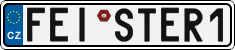 License plate of the Czech Republic, Vanity Plates